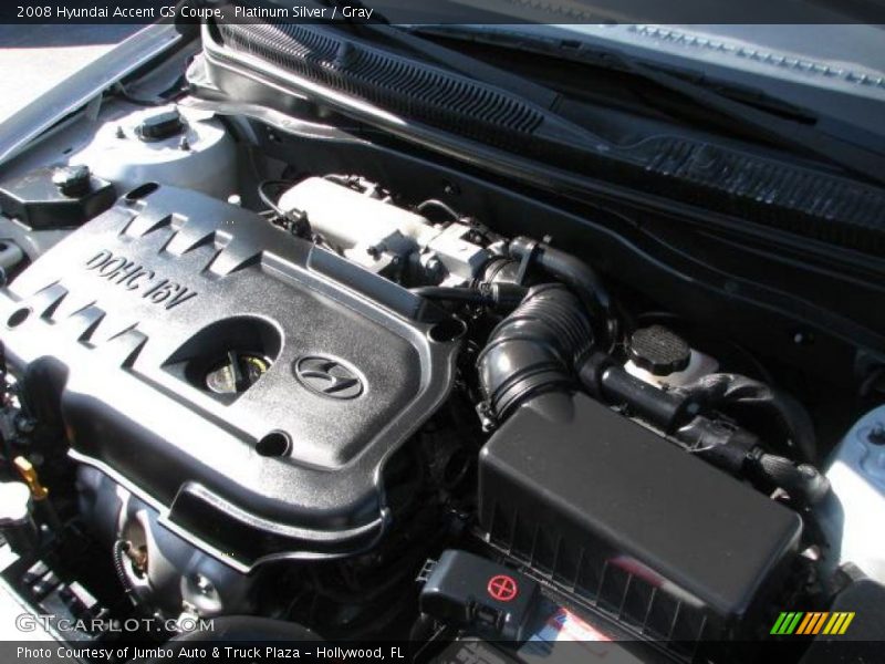 Platinum Silver / Gray 2008 Hyundai Accent GS Coupe