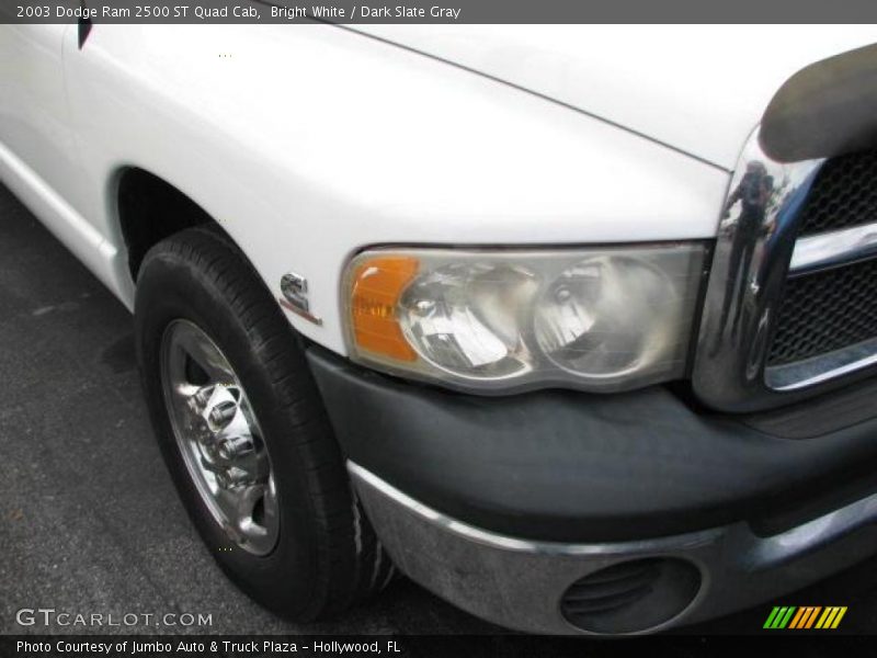 Bright White / Dark Slate Gray 2003 Dodge Ram 2500 ST Quad Cab