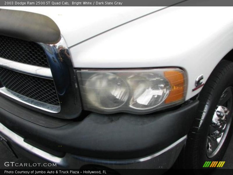 Bright White / Dark Slate Gray 2003 Dodge Ram 2500 ST Quad Cab