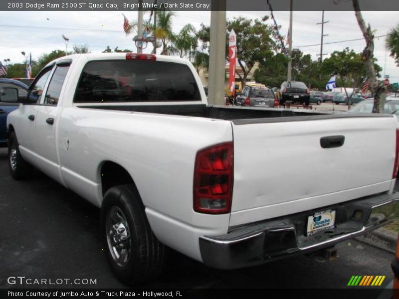 Bright White / Dark Slate Gray 2003 Dodge Ram 2500 ST Quad Cab