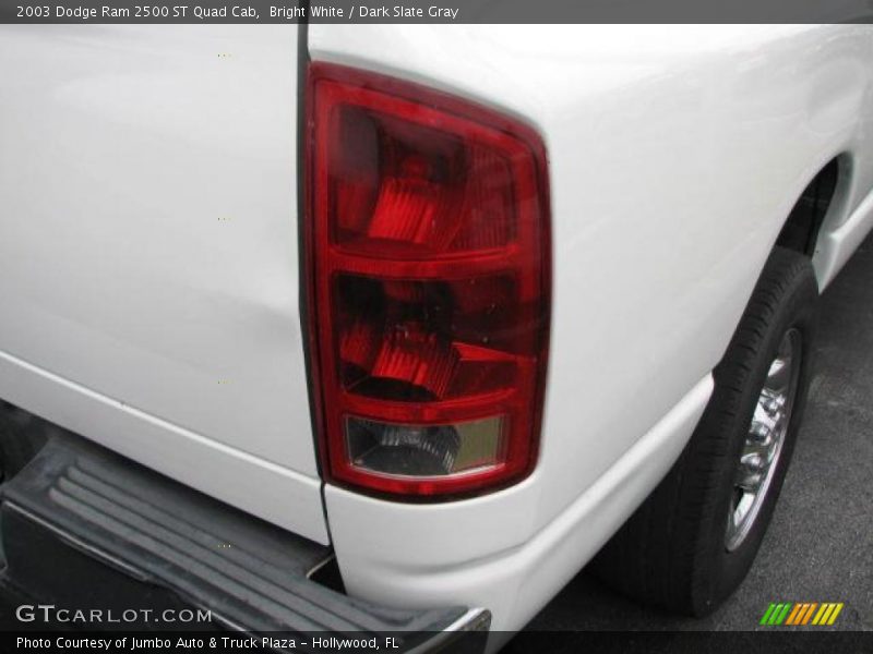 Bright White / Dark Slate Gray 2003 Dodge Ram 2500 ST Quad Cab