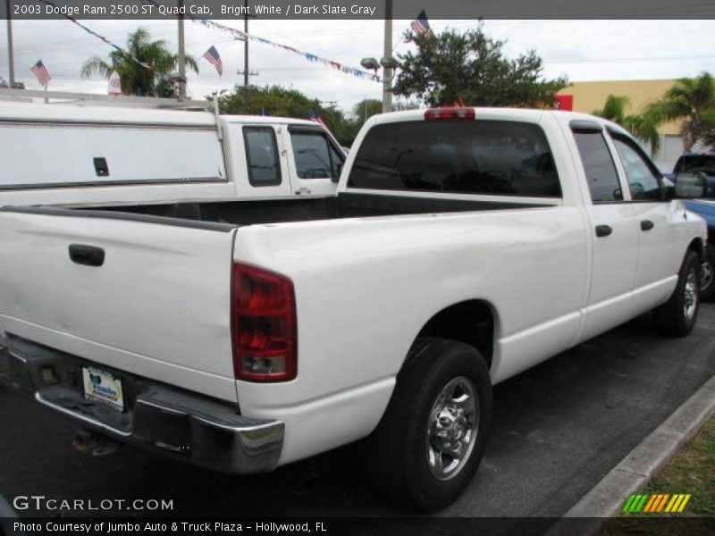 Bright White / Dark Slate Gray 2003 Dodge Ram 2500 ST Quad Cab