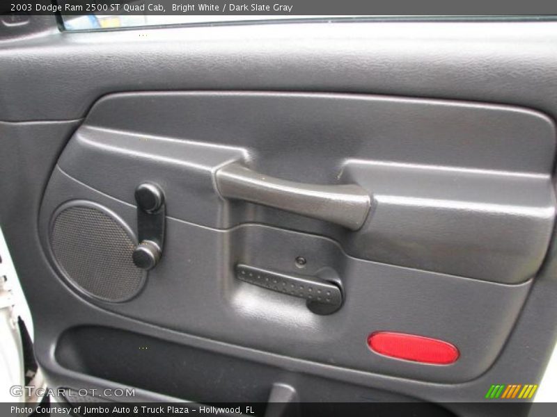 Bright White / Dark Slate Gray 2003 Dodge Ram 2500 ST Quad Cab
