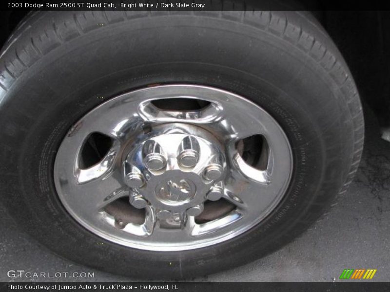 Bright White / Dark Slate Gray 2003 Dodge Ram 2500 ST Quad Cab