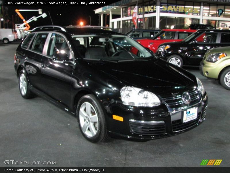 Black Uni / Anthracite 2009 Volkswagen Jetta S SportWagen