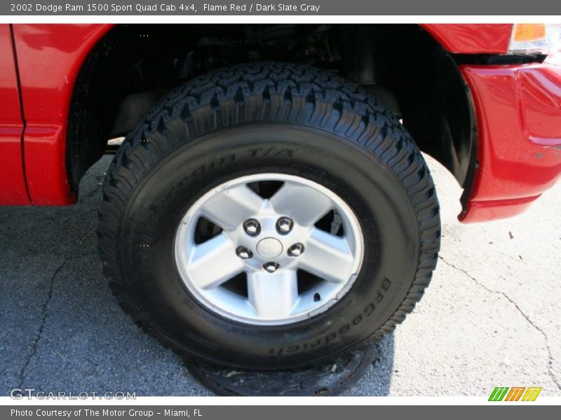 Flame Red / Dark Slate Gray 2002 Dodge Ram 1500 Sport Quad Cab 4x4