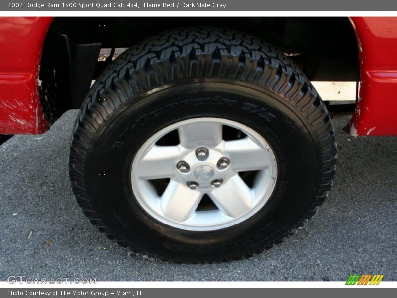 Flame Red / Dark Slate Gray 2002 Dodge Ram 1500 Sport Quad Cab 4x4