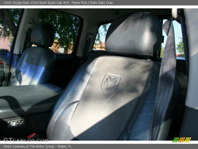 Flame Red / Dark Slate Gray 2002 Dodge Ram 1500 Sport Quad Cab 4x4