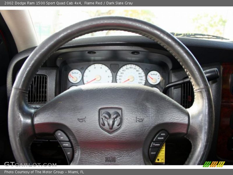 Flame Red / Dark Slate Gray 2002 Dodge Ram 1500 Sport Quad Cab 4x4