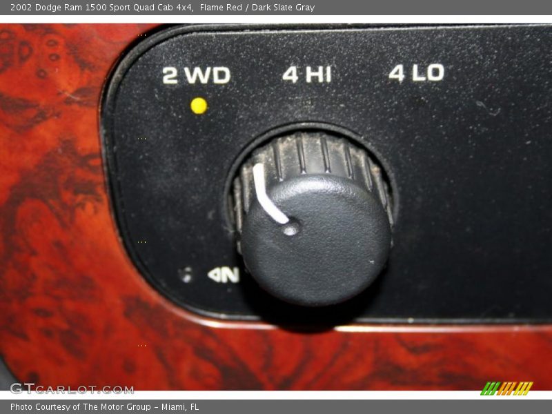 Controls of 2002 Ram 1500 Sport Quad Cab 4x4