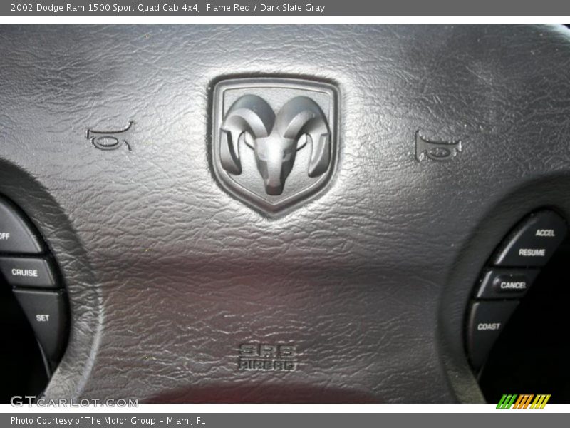 Flame Red / Dark Slate Gray 2002 Dodge Ram 1500 Sport Quad Cab 4x4
