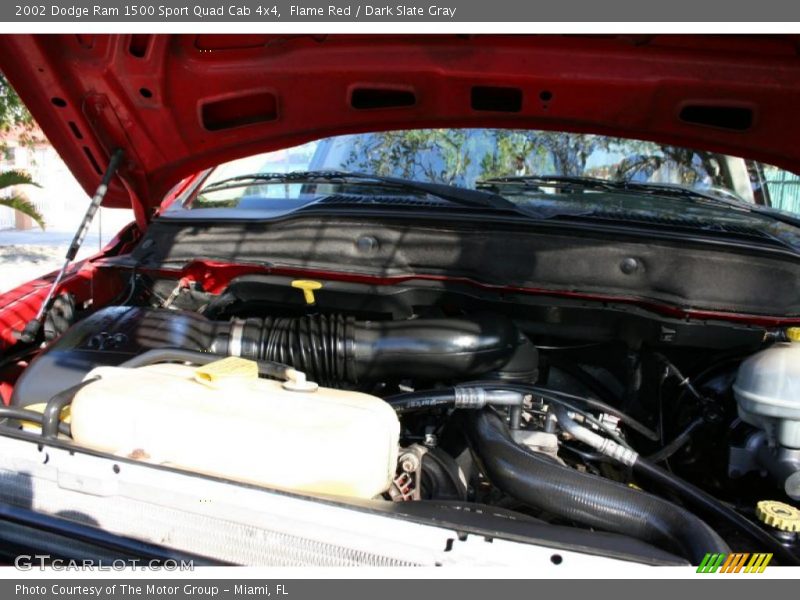Flame Red / Dark Slate Gray 2002 Dodge Ram 1500 Sport Quad Cab 4x4