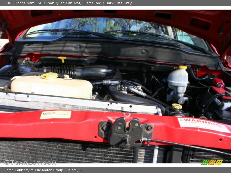Flame Red / Dark Slate Gray 2002 Dodge Ram 1500 Sport Quad Cab 4x4