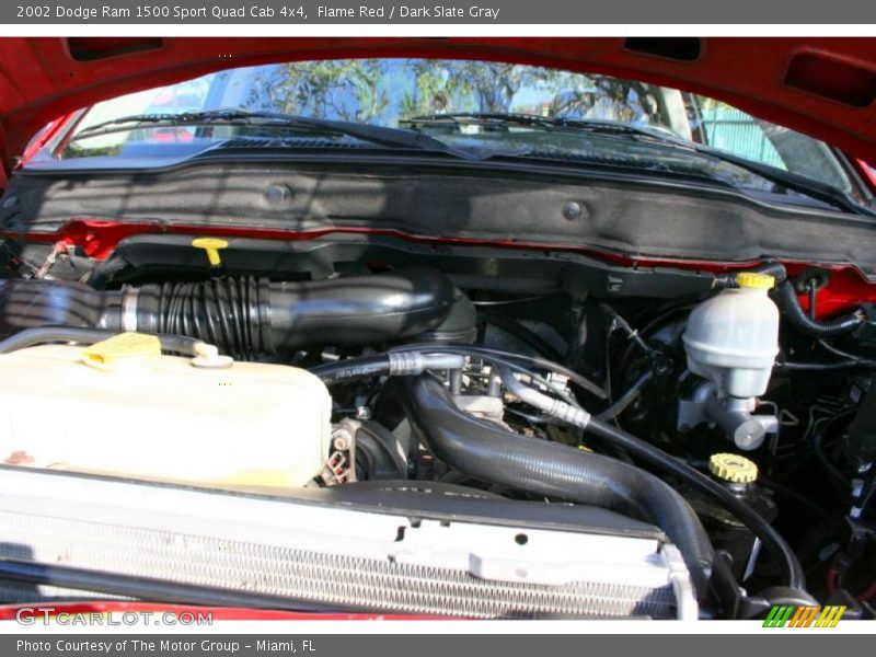 Flame Red / Dark Slate Gray 2002 Dodge Ram 1500 Sport Quad Cab 4x4
