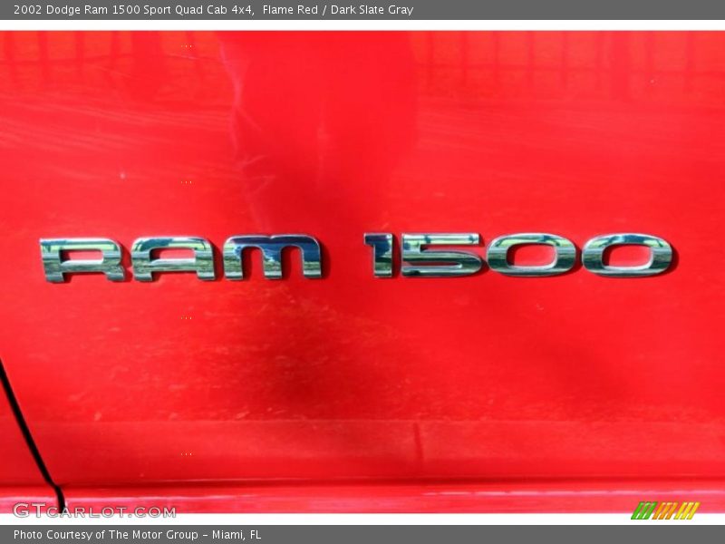 Flame Red / Dark Slate Gray 2002 Dodge Ram 1500 Sport Quad Cab 4x4