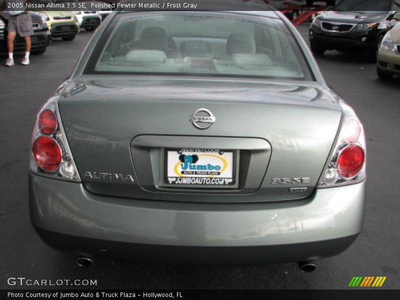 Polished Pewter Metallic / Frost Gray 2005 Nissan Altima 3.5 SE