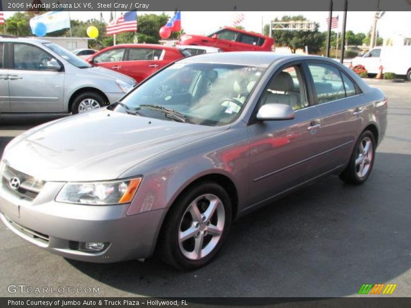 Steel Gray / Gray 2006 Hyundai Sonata LX V6