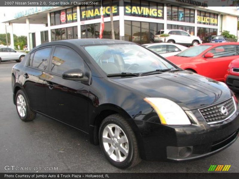 Super Black / Charcoal/Steel 2007 Nissan Sentra 2.0