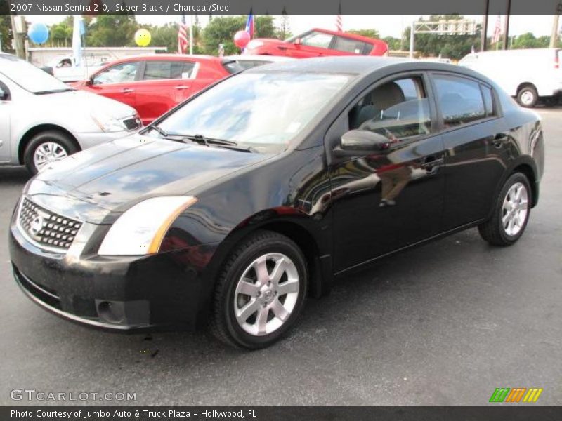 Super Black / Charcoal/Steel 2007 Nissan Sentra 2.0