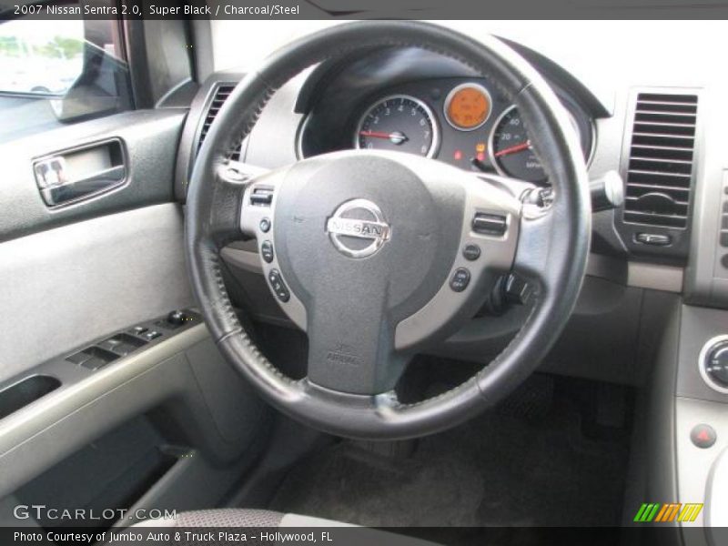 Super Black / Charcoal/Steel 2007 Nissan Sentra 2.0