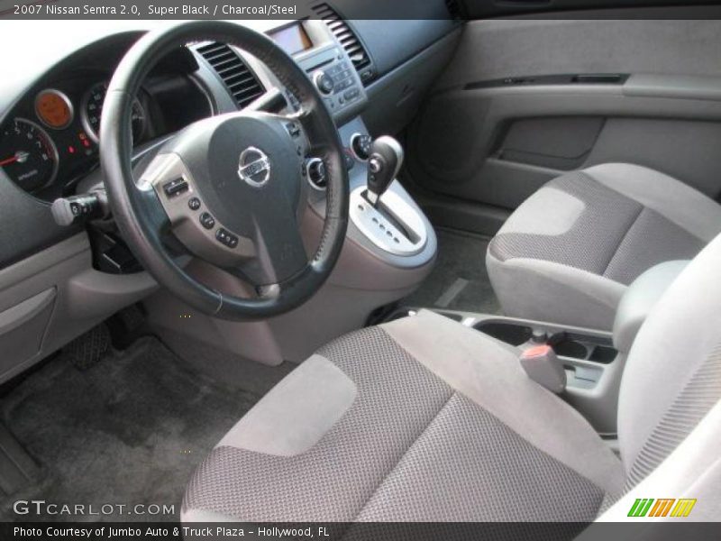 Super Black / Charcoal/Steel 2007 Nissan Sentra 2.0