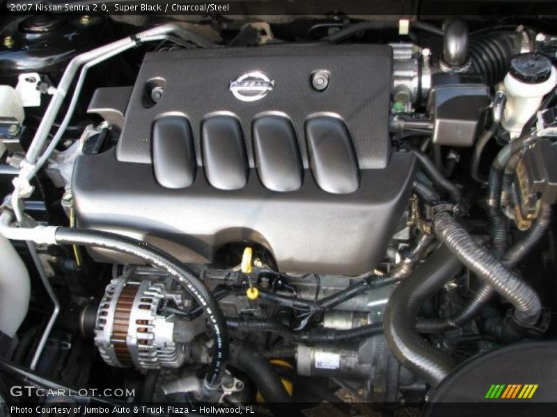 Super Black / Charcoal/Steel 2007 Nissan Sentra 2.0