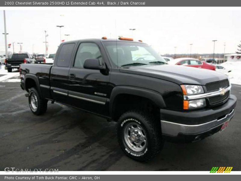 Black / Dark Charcoal 2003 Chevrolet Silverado 2500HD LS Extended Cab 4x4
