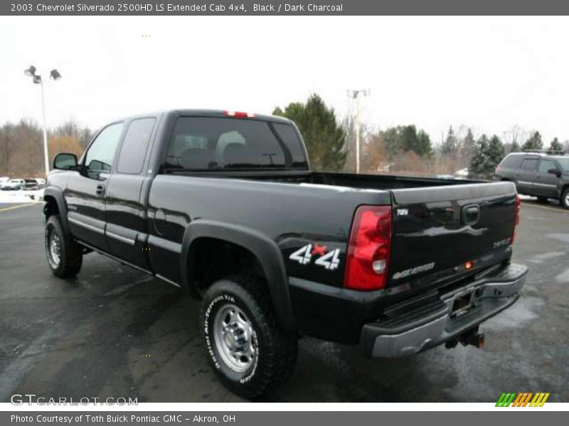 Black / Dark Charcoal 2003 Chevrolet Silverado 2500HD LS Extended Cab 4x4
