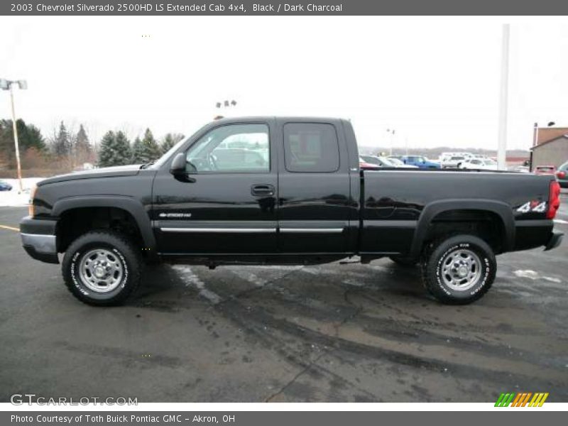 Black / Dark Charcoal 2003 Chevrolet Silverado 2500HD LS Extended Cab 4x4