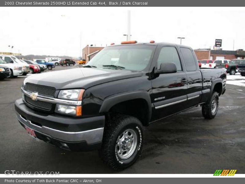 Black / Dark Charcoal 2003 Chevrolet Silverado 2500HD LS Extended Cab 4x4