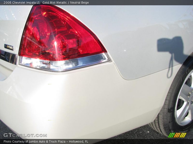 Gold Mist Metallic / Neutral Beige 2008 Chevrolet Impala LS