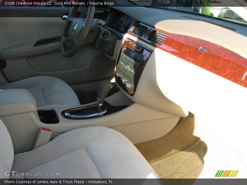 Gold Mist Metallic / Neutral Beige 2008 Chevrolet Impala LS