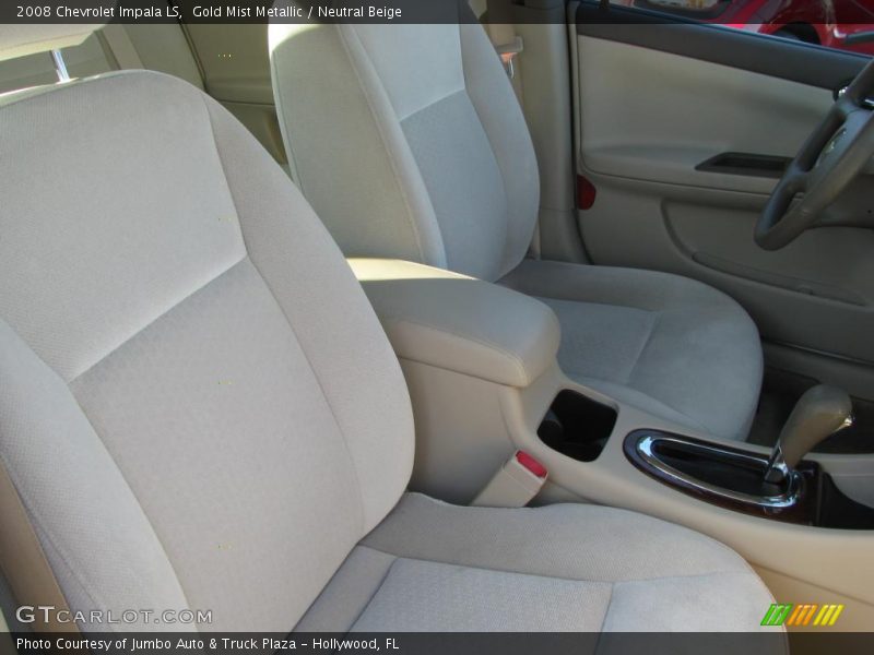 Gold Mist Metallic / Neutral Beige 2008 Chevrolet Impala LS