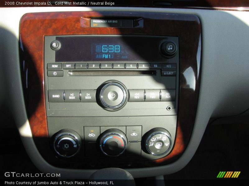 Gold Mist Metallic / Neutral Beige 2008 Chevrolet Impala LS