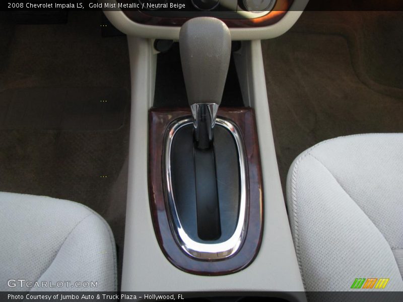 Gold Mist Metallic / Neutral Beige 2008 Chevrolet Impala LS