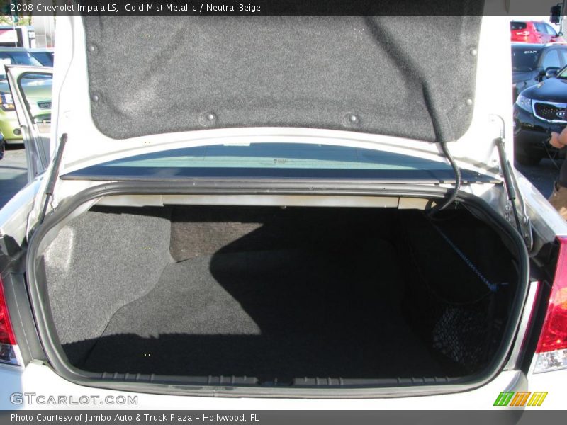Gold Mist Metallic / Neutral Beige 2008 Chevrolet Impala LS
