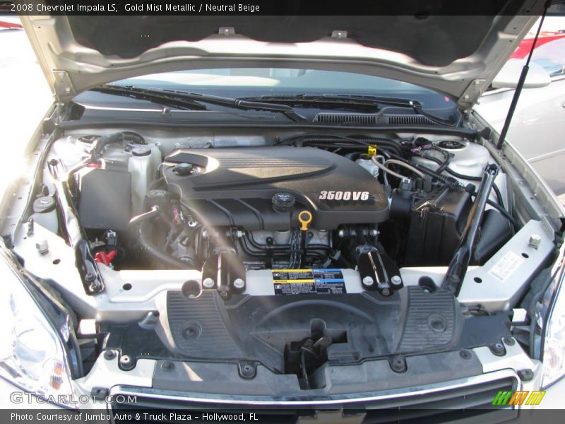 Gold Mist Metallic / Neutral Beige 2008 Chevrolet Impala LS