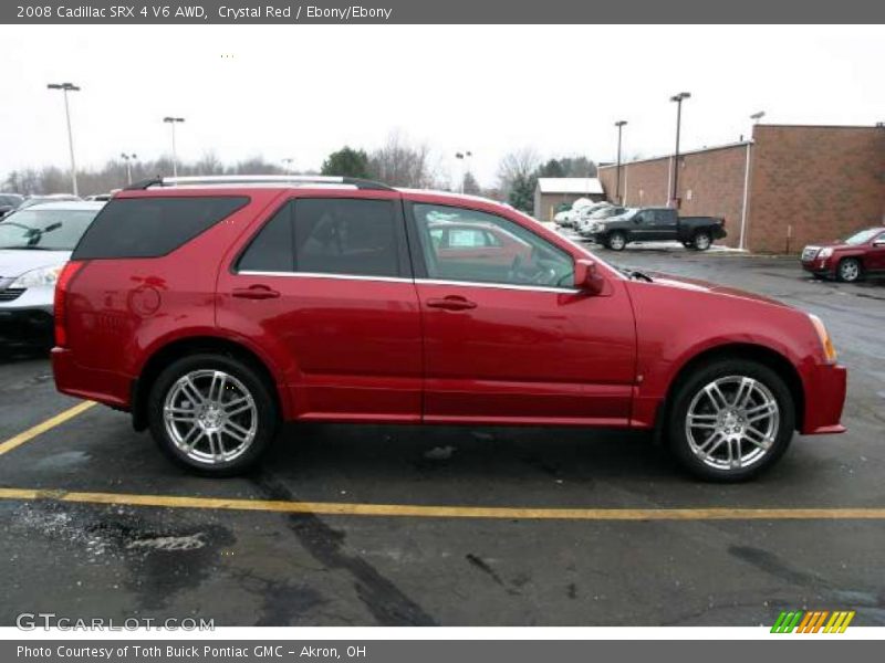 Crystal Red / Ebony/Ebony 2008 Cadillac SRX 4 V6 AWD