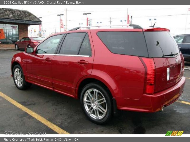 Crystal Red / Ebony/Ebony 2008 Cadillac SRX 4 V6 AWD