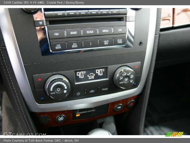 Crystal Red / Ebony/Ebony 2008 Cadillac SRX 4 V6 AWD