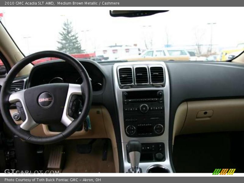 Medium Brown Metallic / Cashmere 2010 GMC Acadia SLT AWD