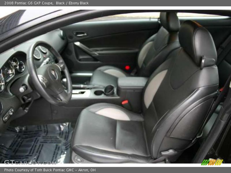  2008 G6 GXP Coupe Ebony Black Interior