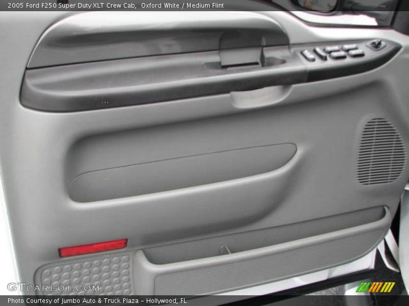 Oxford White / Medium Flint 2005 Ford F250 Super Duty XLT Crew Cab