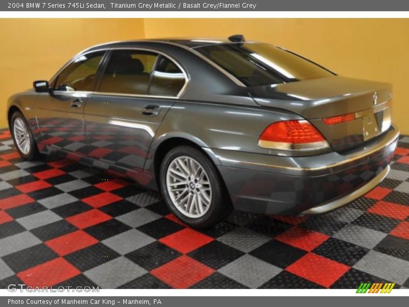 Titanium Grey Metallic / Basalt Grey/Flannel Grey 2004 BMW 7 Series 745Li Sedan