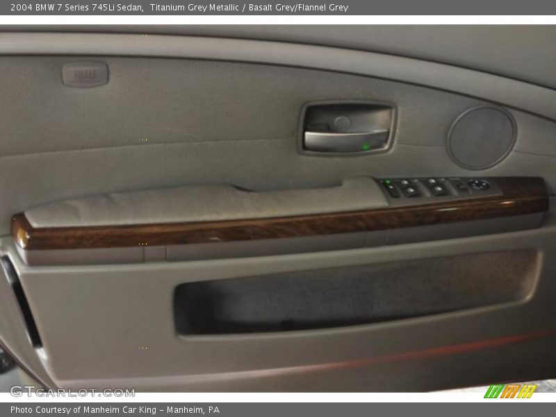 Titanium Grey Metallic / Basalt Grey/Flannel Grey 2004 BMW 7 Series 745Li Sedan
