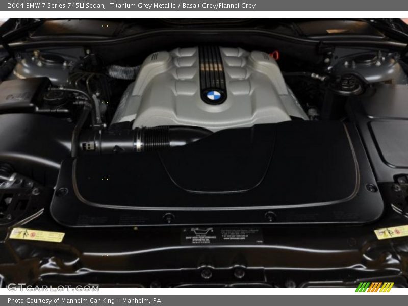 Titanium Grey Metallic / Basalt Grey/Flannel Grey 2004 BMW 7 Series 745Li Sedan