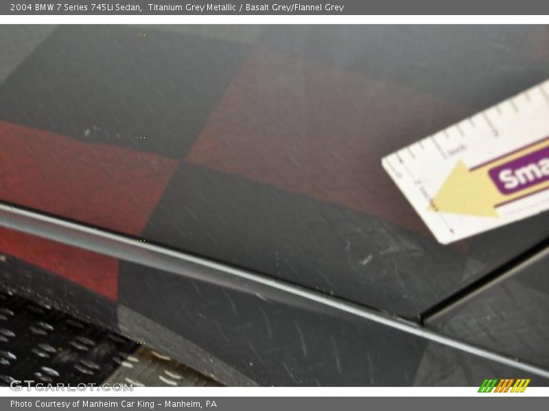 Titanium Grey Metallic / Basalt Grey/Flannel Grey 2004 BMW 7 Series 745Li Sedan