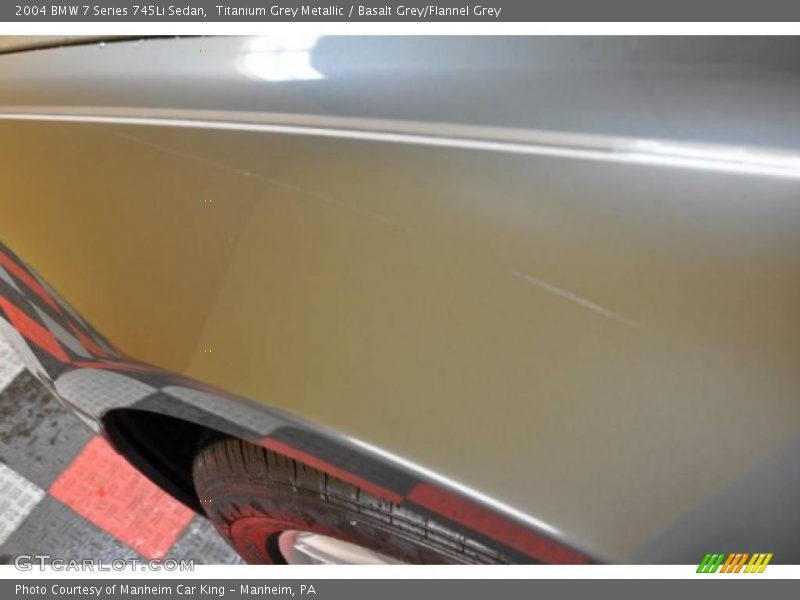 Titanium Grey Metallic / Basalt Grey/Flannel Grey 2004 BMW 7 Series 745Li Sedan