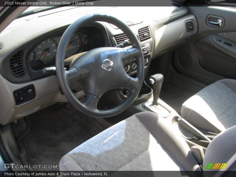 Molten Silver / Stone Gray 2003 Nissan Sentra GXE