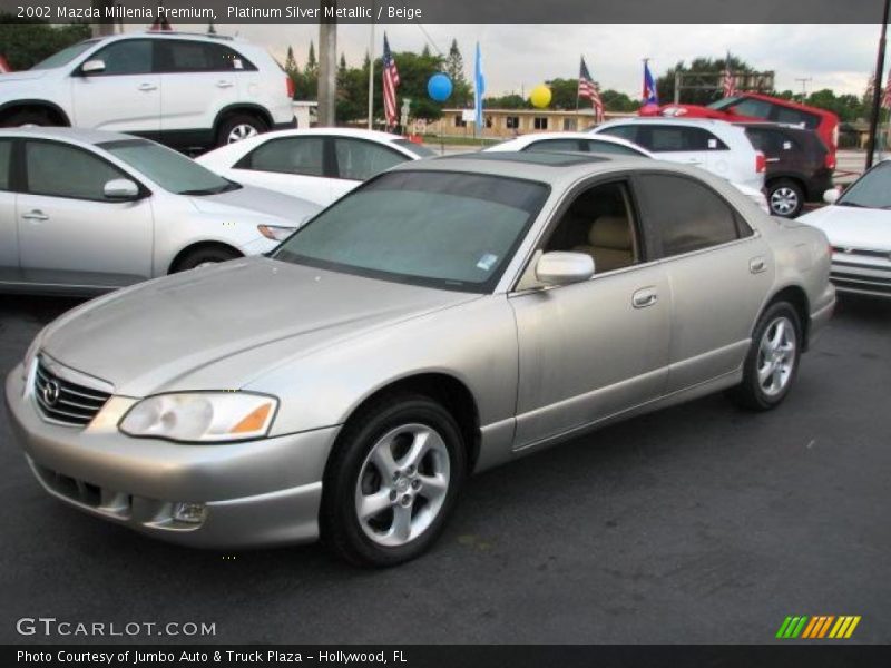 Platinum Silver Metallic / Beige 2002 Mazda Millenia Premium
